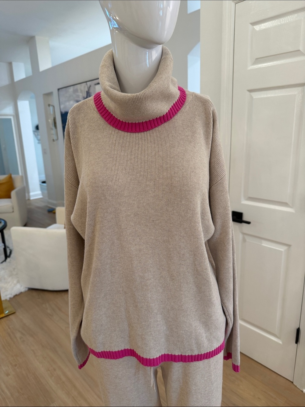 Candace Cameron Bure  Heather  Cowl Neck Sweater